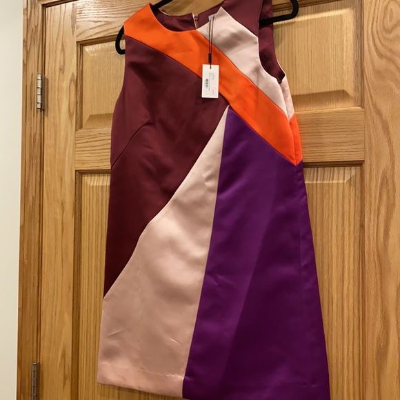 Milly Peau de Soie Seamed Shift Dress - Picture 4 of 8